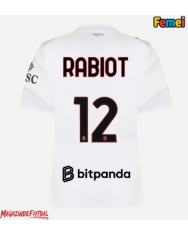 AC Milan Adrien Rabiot #12 Tricou Fotbal Replică 2026-27 Femei Deplasare